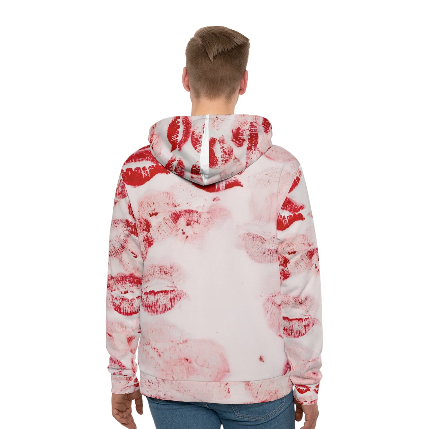 Romantic Kiss-Lip Hoodie, Trendy Streetwear, Perfect Valentine's Gift, Cozy Layering Piece, Unisex Fashion Statement