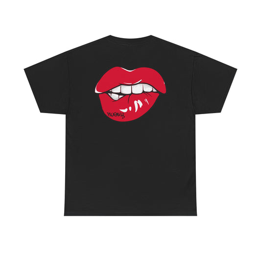 Stylish Unisex Graphic Tee with Bold Lip Design, Casual Cotton T-Shirt, Trendy Streetwear Top, Gift for Her, Perfect for Festivals